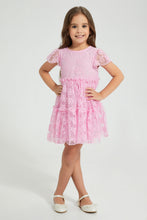 تنزيل الصورة على معرض الصور، Redtag-Lace-Dress-Colour:Pink,-Filter:Girls-(2-to-8-Yrs),-Girls-Dresses,-New-In,-New-In-GIR,-Non-Sale,-S22B,-Section:Kidswear-Girls-2 to 8 Years