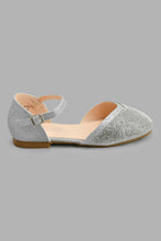 Load image into Gallery viewer, Redtag-Silver-Diamante-Sandal-Casual-Sandals-Girls-3 to 5 Years