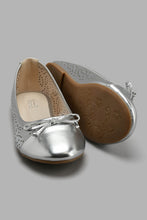 تنزيل الصورة على معرض الصور، Redtag-Silver-Laser-Floral-Ballerina-Ballerinas-Senior-Girls-5 to 14 Years