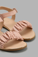 Load image into Gallery viewer, Redtag-Pink-Ruffle-Strap-Sandal-Slingbacks-Senior-Girls-5 to 14 Years