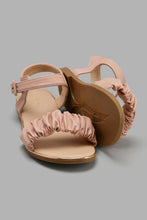 Load image into Gallery viewer, Redtag-Pink-Ruffle-Strap-Sandal-Slingbacks-Senior-Girls-5 to 14 Years