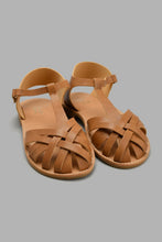 Load image into Gallery viewer, Redtag-Brown-Fisherman-Sandal-Fisherman-Senior-Girls-5 to 14 Years