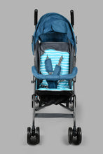 تنزيل الصورة على معرض الصور، Redtag-Blue-Baby-Stroller-Dianosaur-Prints-Stroller-New-Born-Baby-