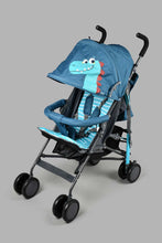 تنزيل الصورة على معرض الصور، Redtag-Blue-Baby-Stroller-Dianosaur-Prints-Stroller-New-Born-Baby-