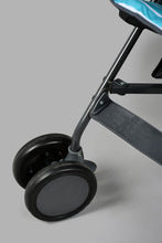 تنزيل الصورة على معرض الصور، Redtag-Blue-Baby-Stroller-Dianosaur-Prints-Stroller-New-Born-Baby-