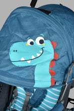 تنزيل الصورة على معرض الصور، Redtag-Blue-Baby-Stroller-Dianosaur-Prints-Stroller-New-Born-Baby-
