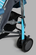 تنزيل الصورة على معرض الصور، Redtag-Blue-Baby-Stroller-Dianosaur-Prints-Stroller-New-Born-Baby-