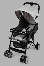 تنزيل الصورة على معرض الصور، Redtag-Grey-Baby-Stroller-Dual-Tone-Stroller-New-Born-Baby-