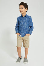 Load image into Gallery viewer, Redtag-Blue-Printed-Long-Sleeve-Denim-Shirt-Boys-Shirts,-Colour:Blue,-Filter:Boys-(2-to-8-Yrs),-New-In,-New-In-BOY,-Non-Sale,-S22B,-Section:Kidswear-Boys-2 to 8 Years
