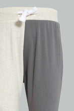 تنزيل الصورة على معرض الصور، Redtag-Charcoal-And-Ecru-Cut-And-Sew-Jogging-Suits-Jog-Sets-Infant-Boys-3 to 24 Months