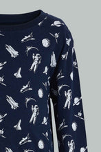 تنزيل الصورة على معرض الصور، Redtag-4-Piece-Pack-Astronaut-Print-Pyjama-Set-Pyjama-Sets-Boys-2 to 8 Years