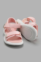 تنزيل الصورة على معرض الصور، Redtag-Pink-Glitter-Detail-Sport-Sandal-Sandals-Girls-3 to 5 Years