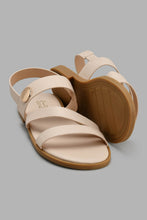 Load image into Gallery viewer, Redtag-Ivory-Strappy-Sandal-Slingbacks-Senior-Girls-5 to 14 Years