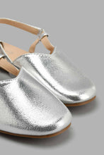 Load image into Gallery viewer, Redtag-Silver-Slingback-Slingbacks-Senior-Girls-5 to 14 Years
