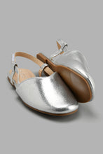 Load image into Gallery viewer, Redtag-Silver-Slingback-Slingbacks-Senior-Girls-5 to 14 Years