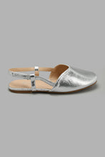 Load image into Gallery viewer, Redtag-Silver-Slingback-Slingbacks-Senior-Girls-5 to 14 Years