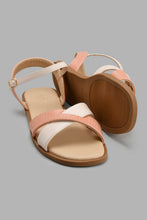 Load image into Gallery viewer, Redtag-Pink-Crossover-Sandal-Slingbacks-Senior-Girls-5 to 14 Years