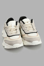 Load image into Gallery viewer, Redtag-Cream-Multi-Piece-Chunky-Trainer-Sneakers-Senior-Girls-5 to 14 Years