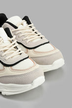 Load image into Gallery viewer, Redtag-Cream-Multi-Piece-Chunky-Trainer-Sneakers-Senior-Girls-5 to 14 Years