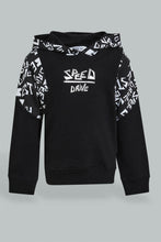 Load image into Gallery viewer, Redtag-Black-Hoody-Tricot-Jogging-Suits-Sets-Infant-Boys-3 to 24 Months
