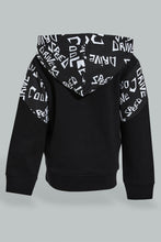 Load image into Gallery viewer, Redtag-Black-Hoody-Tricot-Jogging-Suits-Sets-Infant-Boys-3 to 24 Months