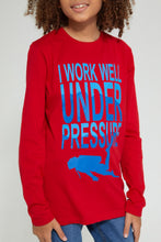 تنزيل الصورة على معرض الصور، Redtag-Red-Under-Pressure-T-Shirt-Graphic-Prints-Senior-Boys-9 to 14 Years