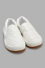 Load image into Gallery viewer, Redtag-White-Woven-Slip-On-Slip-Ons-Boys-3 to 5 Years
