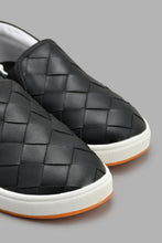 Load image into Gallery viewer, Redtag-Black-Woven-Upper-Slip-On-Slip-Ons-Boys-3 to 5 Years
