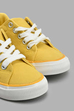 Load image into Gallery viewer, Redtag-Yellow-Corduroy-Sneaker-Sneakers-Boys-3 to 5 Years