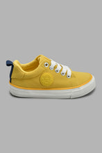 Load image into Gallery viewer, Redtag-Yellow-Corduroy-Sneaker-Sneakers-Boys-3 to 5 Years
