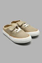 Load image into Gallery viewer, Redtag-Taupe-Velcro-Mule-Mules-Boys-3 to 5 Years