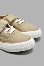Load image into Gallery viewer, Redtag-Taupe-Velcro-Mule-Mules-Boys-3 to 5 Years