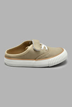 Load image into Gallery viewer, Redtag-Taupe-Velcro-Mule-Mules-Boys-3 to 5 Years