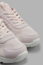 Load image into Gallery viewer, Redtag-Pale-Pink-Flyknit-Trainer-Sneakers-Senior-Girls-5 to 14 Years