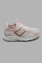 Load image into Gallery viewer, Redtag-Pale-Pink-Flyknit-Trainer-Sneakers-Senior-Girls-5 to 14 Years