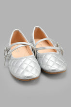 Load image into Gallery viewer, Redtag-Silver-Quilted-Ballerina-Ballerinas-Senior-Girls-5 to 14 Years