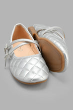Load image into Gallery viewer, Redtag-Silver-Quilted-Ballerina-Ballerinas-Senior-Girls-5 to 14 Years