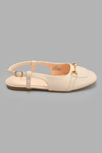 Load image into Gallery viewer, Redtag-Beige-Mule-Ballerinas-Senior-Girls-5 to 14 Years