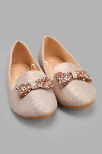 Load image into Gallery viewer, Redtag-Pink-Glitter-Loafer-Ballerinas-Senior-Girls-5 to 14 Years
