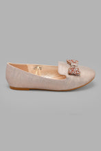 Load image into Gallery viewer, Redtag-Pink-Glitter-Loafer-Ballerinas-Senior-Girls-5 to 14 Years