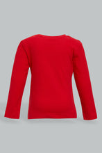 تنزيل الصورة على معرض الصور، Redtag-Red-Placement-Print-Long-Sleeve-T-Shirt-Long-Sleeves-Infant-Boys-3 to 24 Months