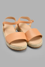 تنزيل الصورة على معرض الصور، Redtag-Beige-Espadrilles-Sandal-Sandals-Senior-Girls-5 to 14 Years