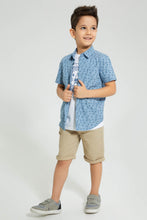Load image into Gallery viewer, Redtag-Blue-Short-Sleeve-Print-Shirt-And-T-Shirt-Set-Boys-Shirts,-Colour:Blue,-Filter:Boys-(2-to-8-Yrs),-New-In,-New-In-BOY,-Non-Sale,-S22B,-Section:Kidswear-Boys-2 to 8 Years