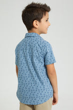 Load image into Gallery viewer, Redtag-Blue-Short-Sleeve-Print-Shirt-And-T-Shirt-Set-Boys-Shirts,-Colour:Blue,-Filter:Boys-(2-to-8-Yrs),-New-In,-New-In-BOY,-Non-Sale,-S22B,-Section:Kidswear-Boys-2 to 8 Years