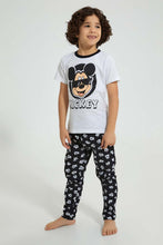 تنزيل الصورة على معرض الصور، Redtag-White-Mickey-Longpant-Set-Sets-Boys-2 to 8 Years