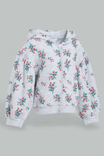 تنزيل الصورة على معرض الصور، Redtag-Grey-Melange-Placement-Print-Sweat-Top-Sweatshirts-Infant-Girls-3 to 24 Months