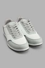 Load image into Gallery viewer, Redtag-White-Fabric-Block-Sneaker-Sneakers-Men's-