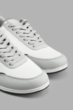Load image into Gallery viewer, Redtag-White-Fabric-Block-Sneaker-Sneakers-Men's-