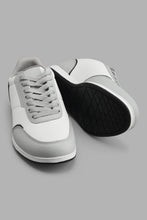 Load image into Gallery viewer, Redtag-White-Fabric-Block-Sneaker-Sneakers-Men's-