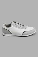 Load image into Gallery viewer, Redtag-White-Fabric-Block-Sneaker-Sneakers-Men's-